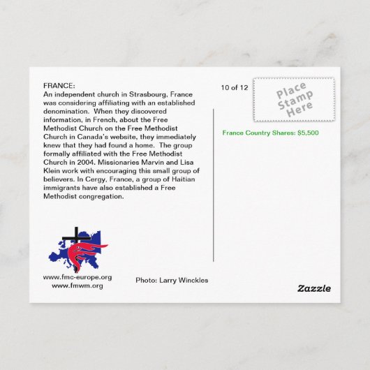 Straßburg, Frankreich Postkarte (Rückseite)