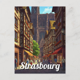 Straßburg Frankreich - Reise Postkarte
