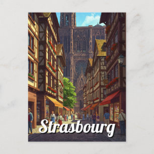Straßburg Frankreich - Reise Postkarte