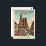 Straßburg Frankreich Reisen Kunst Vintag Postkarte<br><div class="desc">Hier ist eine Vintage Postkarte von Straßburg,  Frankreich.</div>