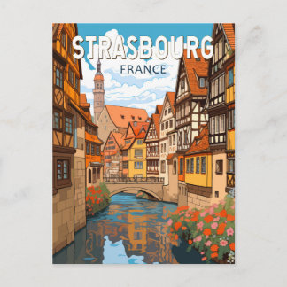 Straßburg Frankreich Reisen Kunst Vintag Postkarte