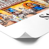 Straßburg Frankreich Reisen Wasserfarben Hand zeic Poster (Ecke)