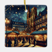 Straßburg, Frankreich - Weihnachtsmarkt Keramikornament (Vorderseite)