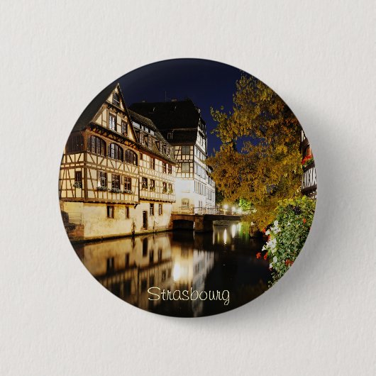 Straßburg nachts button (Vorderseite)
