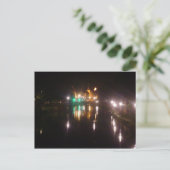 Straßburg nachts postkarte (Stehend Vorderseite)