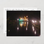 Straßburg nachts postkarte (Vorne/Hinten)