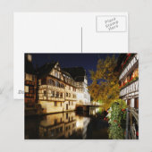 Straßburg nachts postkarte (Vorne/Hinten)