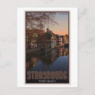 Straßburg - Petite France Sonnenaufgang Postkarte