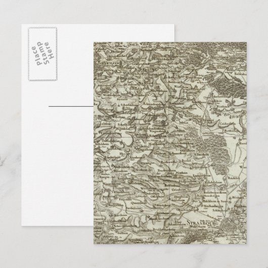 Straßburg Postkarte (Vorne/Hinten)