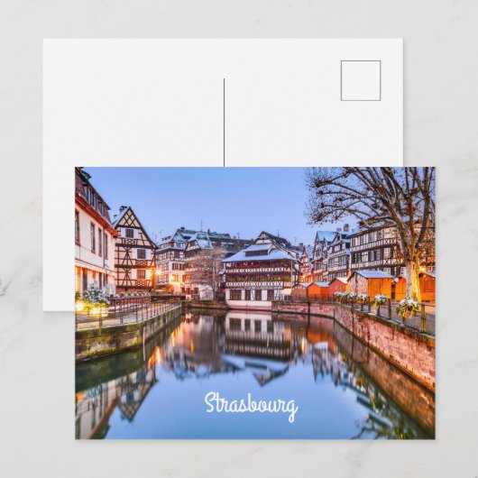Straßburg Postkarte (Vorne/Hinten)