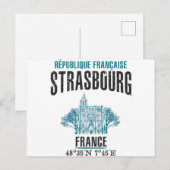 Straßburg Postkarte (Vorne/Hinten)