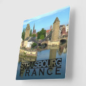 Straßburg Quadratische Wanduhr (Winkel)