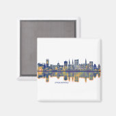 Straßburg Skyline Magnet (Vorderseite/Rückseite)