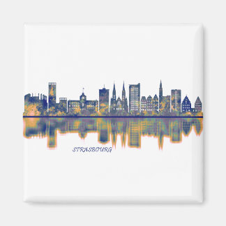 Straßburg Skyline Magnet