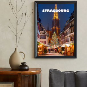 Straßburg The Capital of Christmas Poster