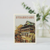 Straßburg, typisches Haus Frankreich Postkarte (Stehend Vorderseite)