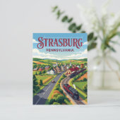 Straßburg USA Postkarte (Stehend Vorderseite)