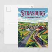 Straßburg USA Postkarte (Vorne/Hinten)