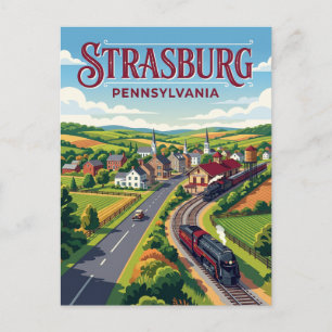 Straßburg USA Postkarte