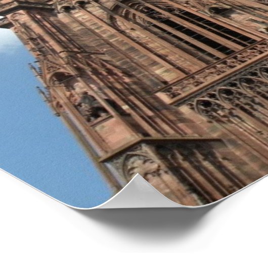 Strassburger Dom Poster (Ecke)
