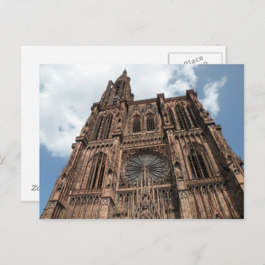 Strassburger Dom Postkarte (Vorne/Hinten)