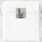 Straßburger Dom Quadratischer Aufkleber (Tasche)
