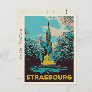 Straßburger Kathedrale Abbildung Frankreich Postkarte