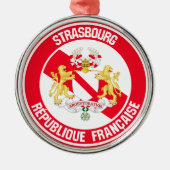 Straßburger Runde Ornament Aus Metall (Vorne)