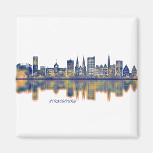 Straßburger Skyline Magnet