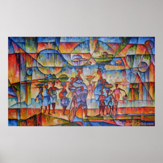 Straßdialog II - Canvas Print Poster (Vorne)