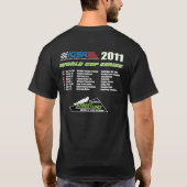 Straße 2011 Luge Weltmeisterschaft-Reihe T-Shirt (Rückseite)