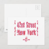 Straße 42. postkarte (Vorne/Hinten)