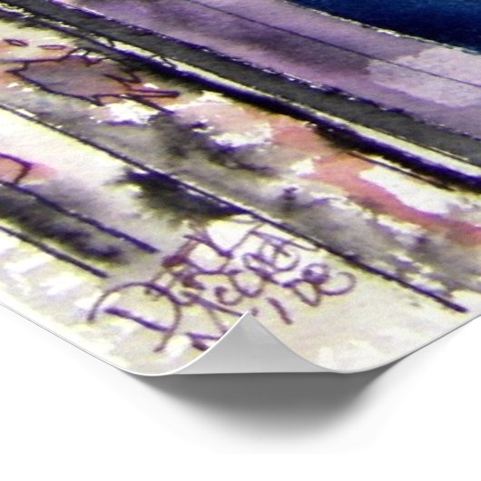 Straße 66 Kunstdruck Poster (Ecke)