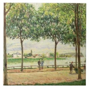 Straße Alfred Sisleys der spanischen Fliese