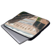 Straße am Meer Laptopschutzhülle (Vorne Knopf)