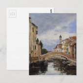 Straße, Antibes von Eugene Boudin Postkarte (Vorne/Hinten)