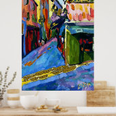 Straße auf Hill Poster (Küche)