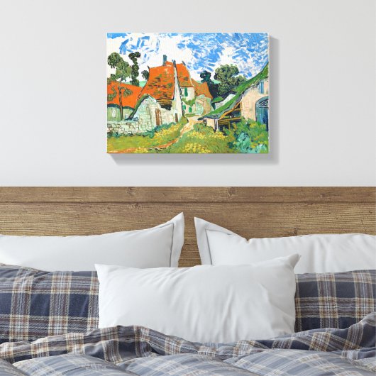 Straße Auvers-sur-Oise Leinwanddruck (Insitu (Schlafzimmer))