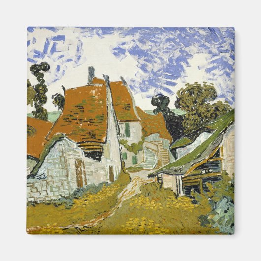 Straße Auvers-sur-Oise Vincent van Gogh Magnet (Vorne)