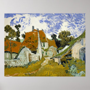 Straße Auvers-sur-Oise Vincent van Gogh Poster