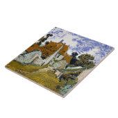 Straße Auvers-sur-Oise von Vincent van Gogh Fliese (Seite)