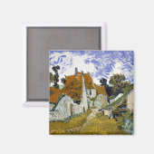 Straße Auvers-sur-Oise von Vincent van Gogh Magnet (Vorderseite/Rückseite)