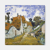 Straße Auvers-sur-Oise von Vincent van Gogh Magnet (Vorne)
