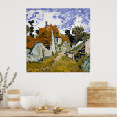 Straße Auvers-sur-Oise von Vincent van Gogh Poster (Küche)