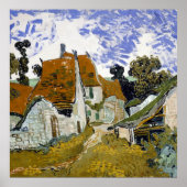 Straße Auvers-sur-Oise von Vincent van Gogh Poster (Vorne)