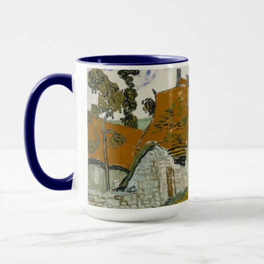 Straße Auvers-sur-Oise von Vincent van Gogh Tasse (Links)