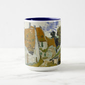 Straße Auvers-sur-Oise von Vincent van Gogh Tasse (Zentrum)