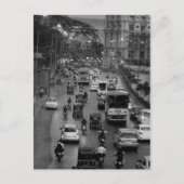 Straße B&W Mumbai Postkarte (Vorderseite)