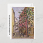Straße Barcelona Postkarte (Vorne/Hinten)