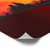 Straße bei Sunset Poster (Ecke)